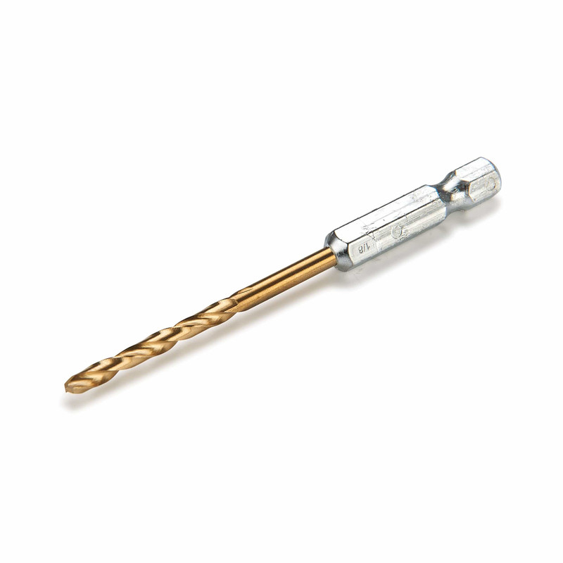 Titanium Hex Shank Drill Bit - Size:1/8"